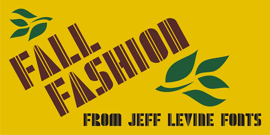 FALL FASHION JNL by Jeff Levine Fonts — Decorative Font