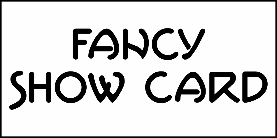 FANCY SHOW CARD JNL by Jeff Levine Fonts — Decorative Font — thumbnail 2