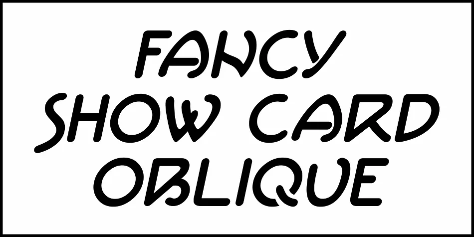 FANCY SHOW CARD JNL by Jeff Levine Fonts — Decorative Font — thumbnail 4