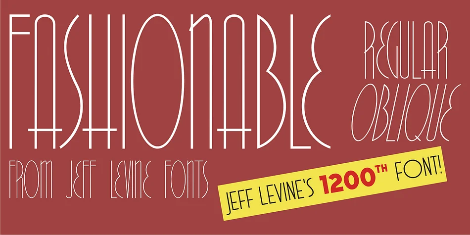 FASHIONABLE JNL by Jeff Levine Fonts — Decorative Font