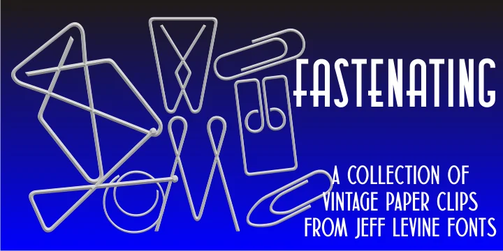 Fastenating JNL by Jeff Levine Fonts — Dingbats Font