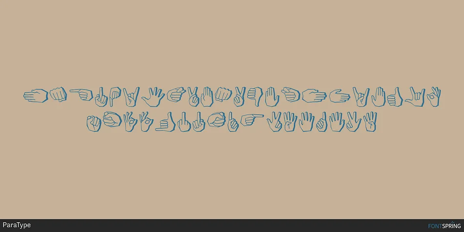 FastFingers by ParaType — Dingbats Font