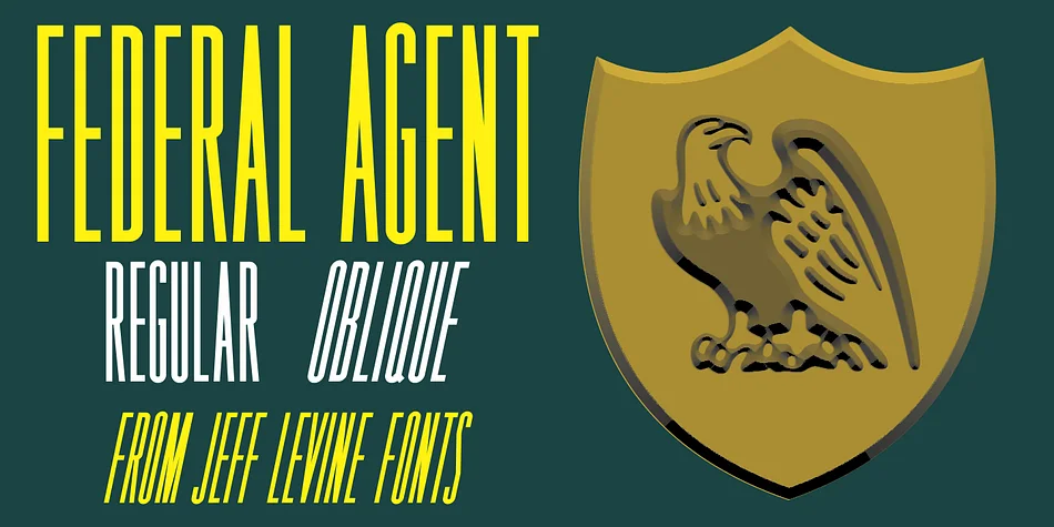 FEDERAL AGENT JNL by Jeff Levine Fonts — Display Font