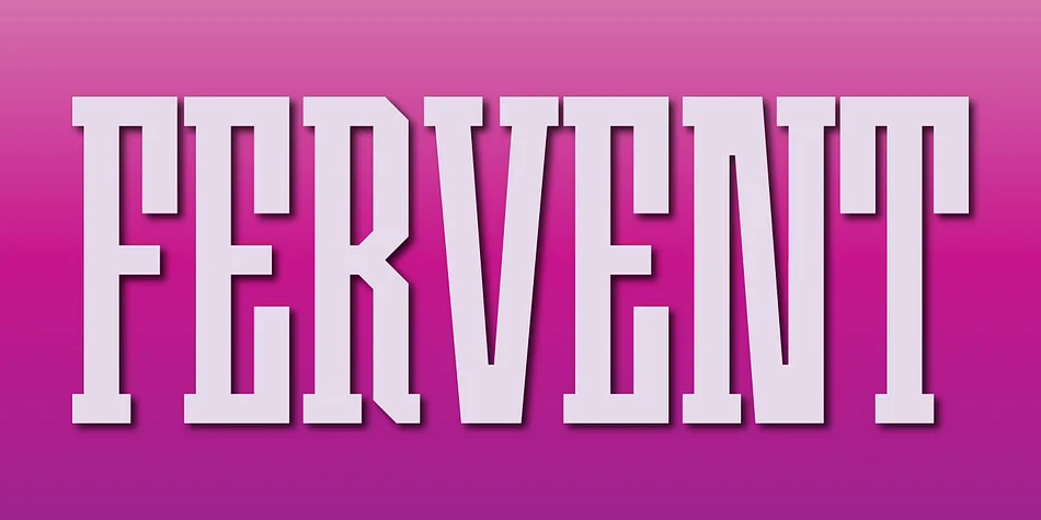 FERVENT by Gerald Gallo Fonts — Decorative Font