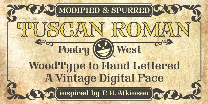 FHA Tuscan Roman by Fontry West — Decorative Font