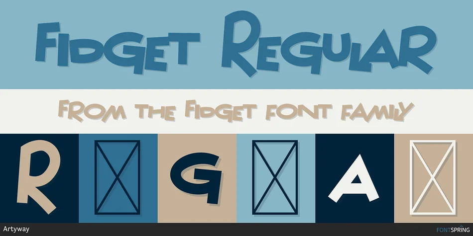 Fidget by Artyway — Display Font