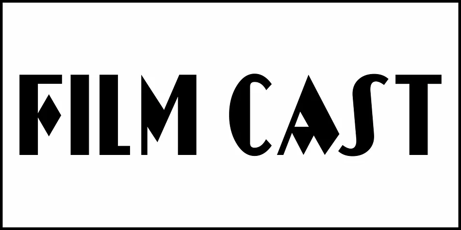 FILM CAST JNL by Jeff Levine Fonts — Decorative Font — thumbnail 2