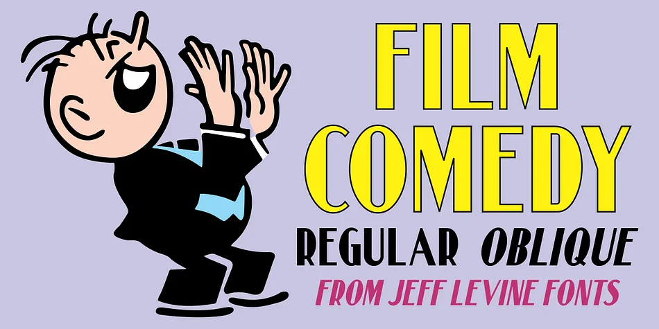 Film Comedy JNL by Jeff Levine Fonts — Display Font