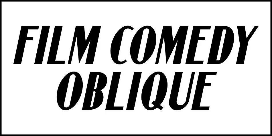 Film Comedy JNL by Jeff Levine Fonts — Display Font — thumbnail 4