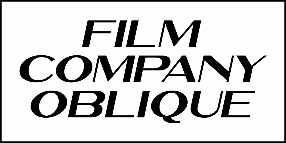 FILM COMPANY JNL by Jeff Levine Fonts — Display Font — thumbnail 4