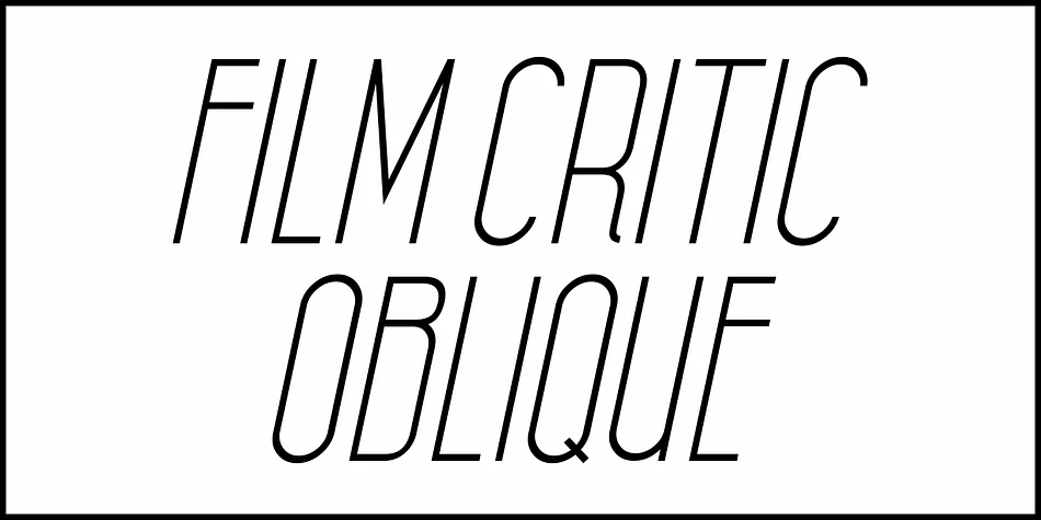 FILM CRITIC JNL by Jeff Levine Fonts — Decorative Font — thumbnail 4