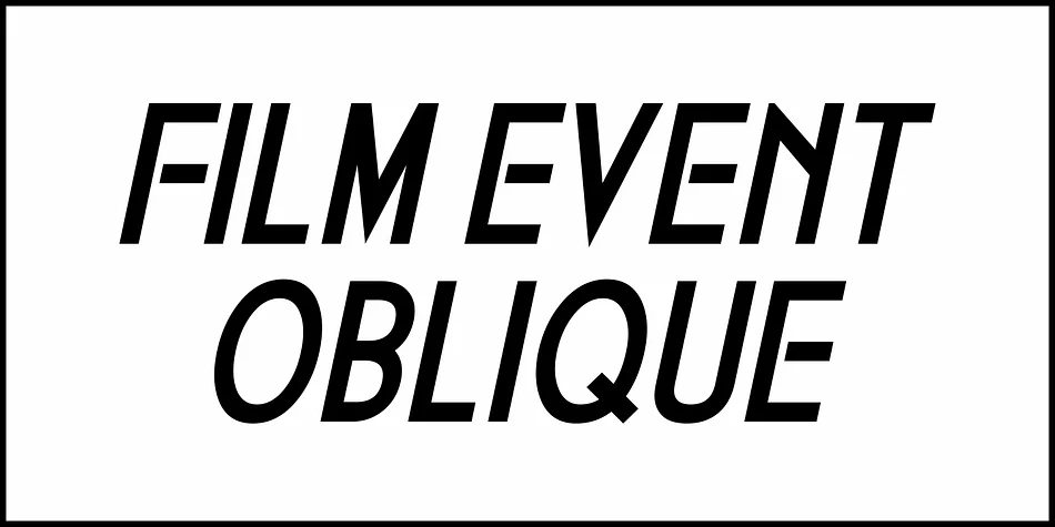 FILM EVENT JNL by Jeff Levine Fonts — Decorative Font — thumbnail 4