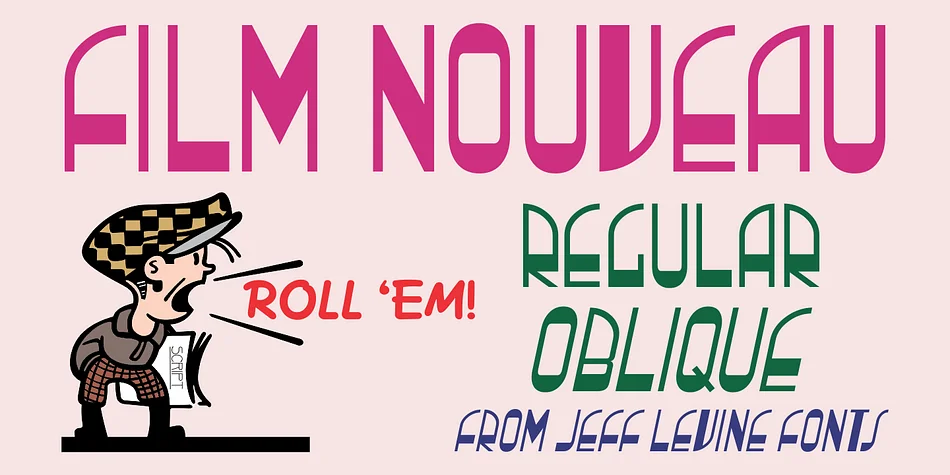 FILM NOUVEAU JNL by Jeff Levine Fonts — Decorative Font