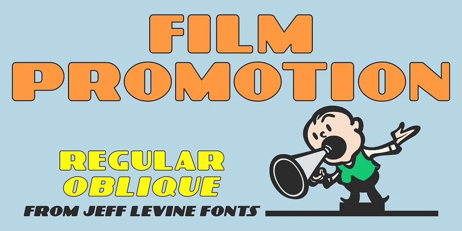 Film Promotion JNL by Jeff Levine Fonts — Display Font