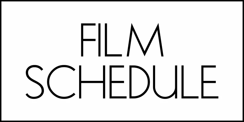 FILM SCHEDULE JNL by Jeff Levine Fonts — Decorative Font — thumbnail 2