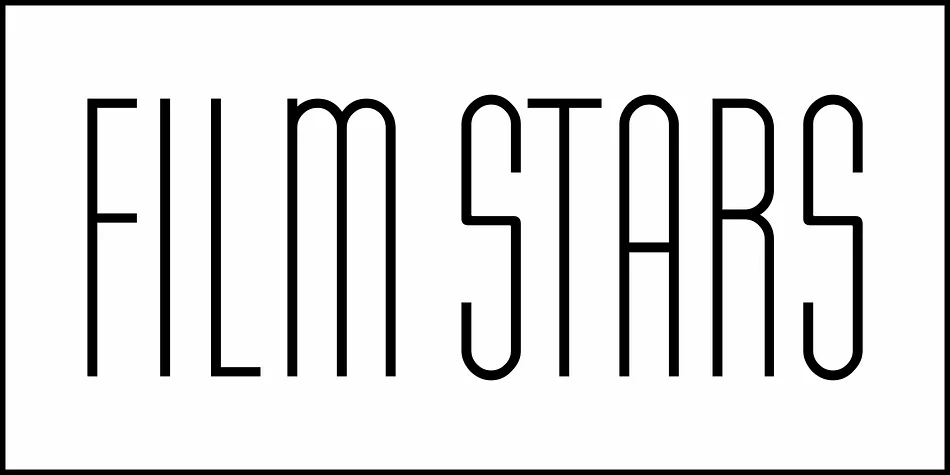 Film Stars JNL by Jeff Levine Fonts — Display Font — thumbnail 2