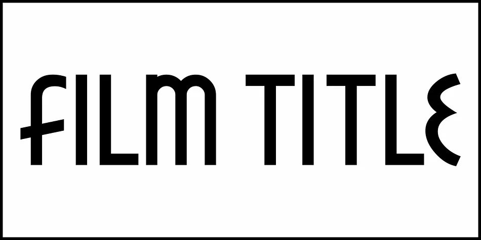 FILM TITLE JNL by Jeff Levine Fonts — Decorative Font — thumbnail 2