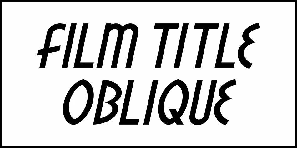 FILM TITLE JNL by Jeff Levine Fonts — Decorative Font — thumbnail 4
