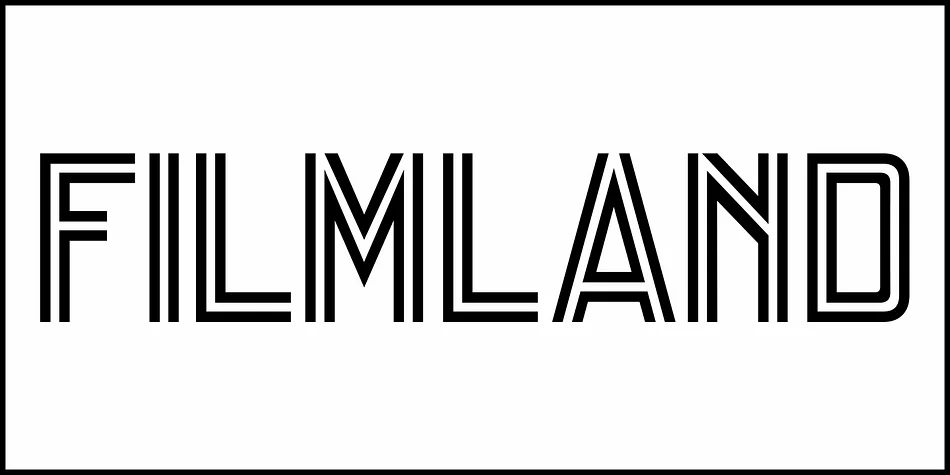 FILMLAND JNL by Jeff Levine Fonts — Display Font — thumbnail 2