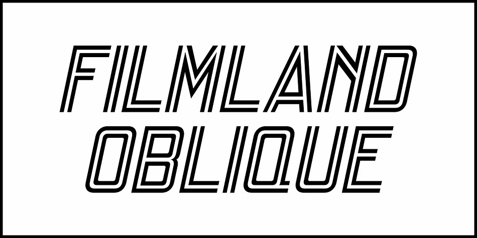 FILMLAND JNL by Jeff Levine Fonts — Display Font — thumbnail 4