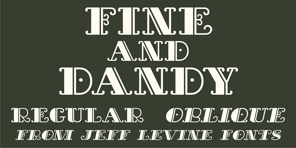 FINE AND DANDY JNL by Jeff Levine Fonts — Decorative Font