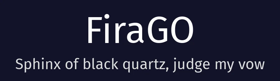 FiraGO by bBox Type — Sans Serif Font — thumbnail 2