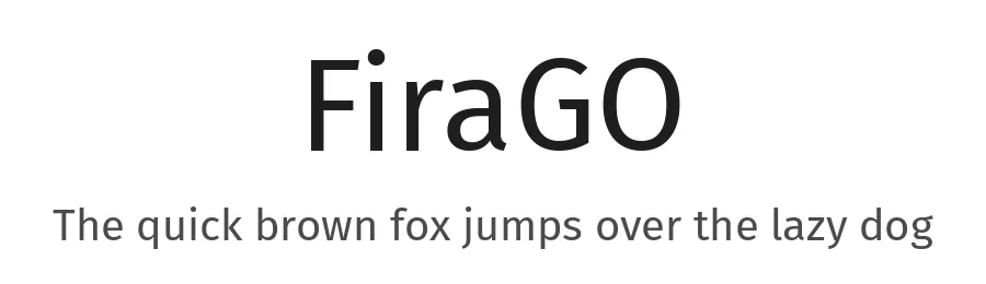 FiraGO by bBox Type — Sans Serif Font