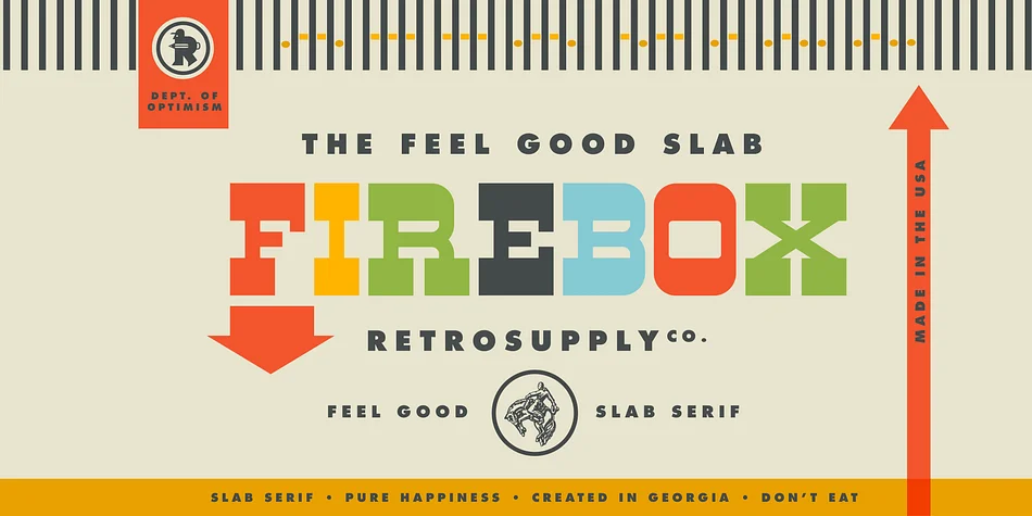 FIREBOX by RetroSupply Co. — Decorative Font