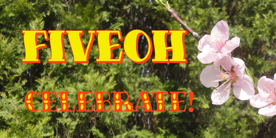 FIVEOH by Ingrimayne Type — Decorative Font