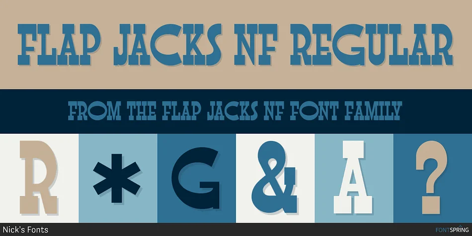 FLAP JACKS NF by Nick's Fonts — Decorative Font