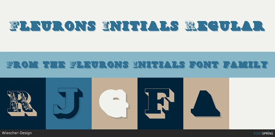 Fleurons Initials by Wiescher-Design — Decorative Font