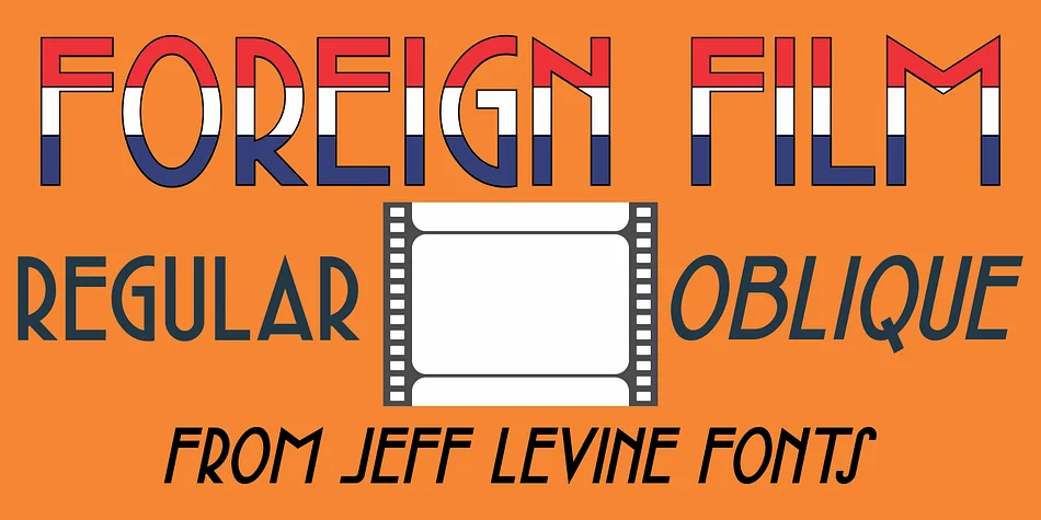 FOREIGN FILM JNL by Jeff Levine Fonts — Decorative Font