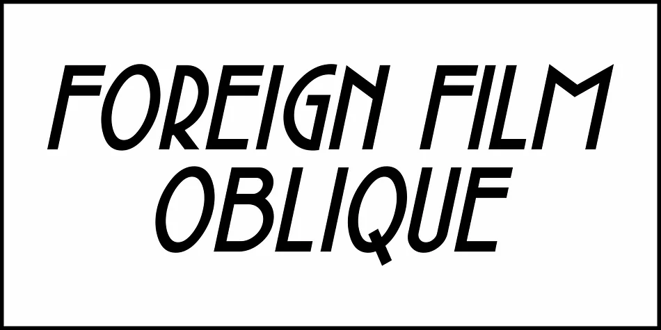 FOREIGN FILM JNL by Jeff Levine Fonts — Decorative Font — thumbnail 4