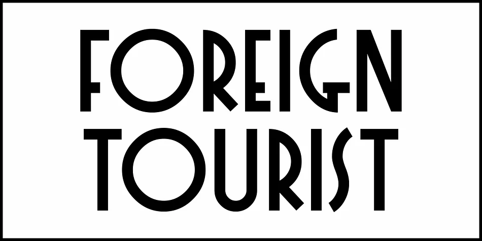 FOREIGN TOURIST JNL by Jeff Levine Fonts — Decorative Font — thumbnail 2