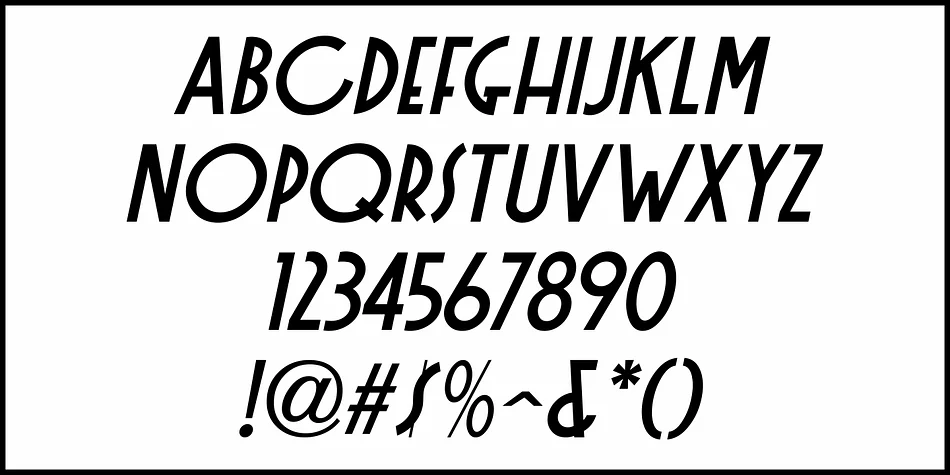 FOREIGN TOURIST JNL by Jeff Levine Fonts — Decorative Font — thumbnail 5