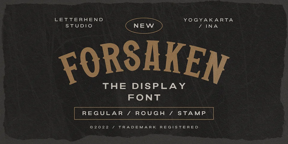 FORSAKEN by Letterhend Studio — Decorative Font