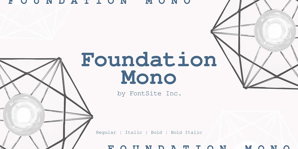 Foundation Mono by FontSite Inc. โ Decorative Font