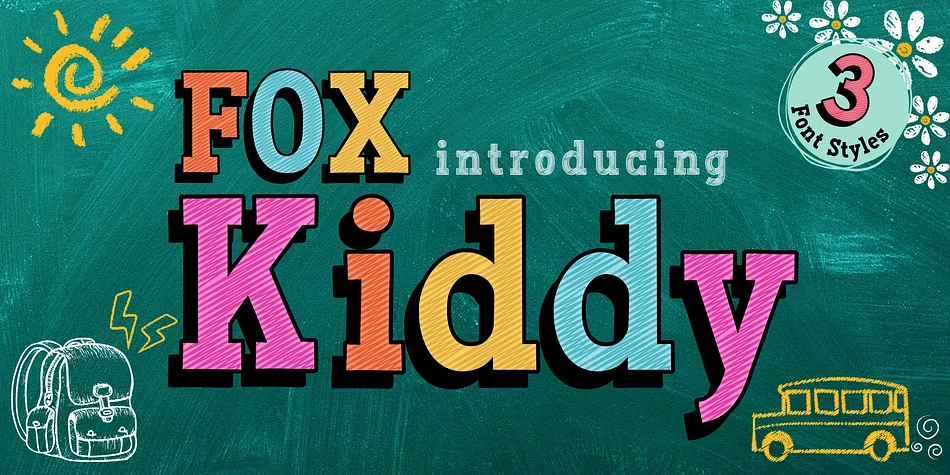 Fox Kiddy : 3 by Fox7 — Decorative Font