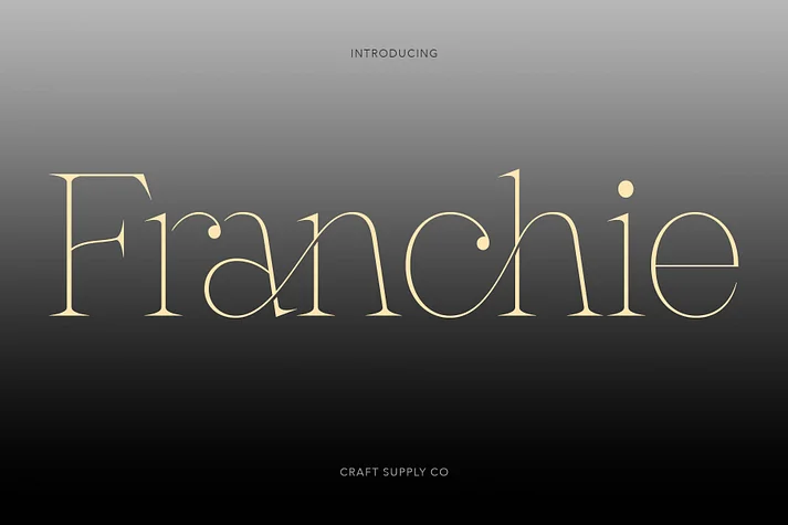 Franche by Craft Supply Co. — Decorative Font