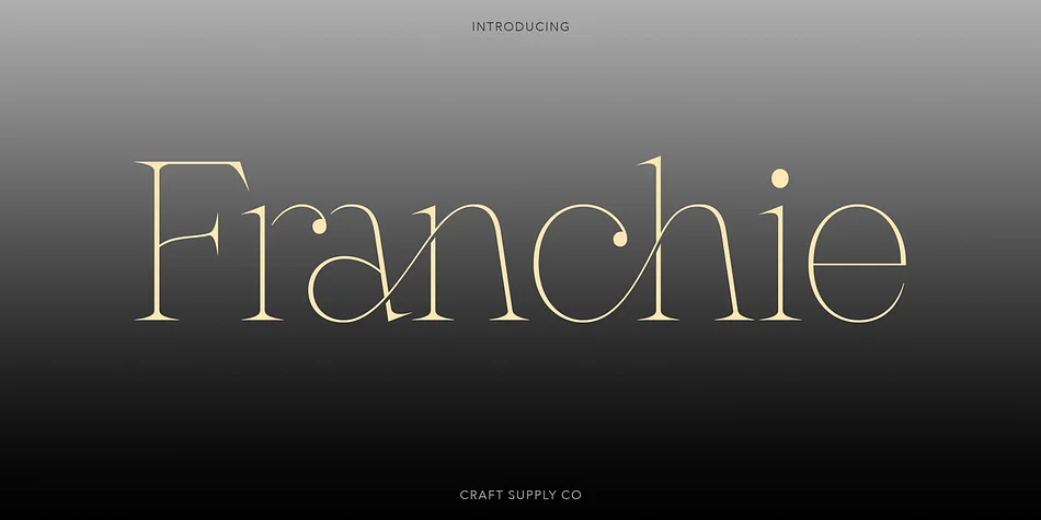 Franchie by Craft Supply Co. — Decorative Font
