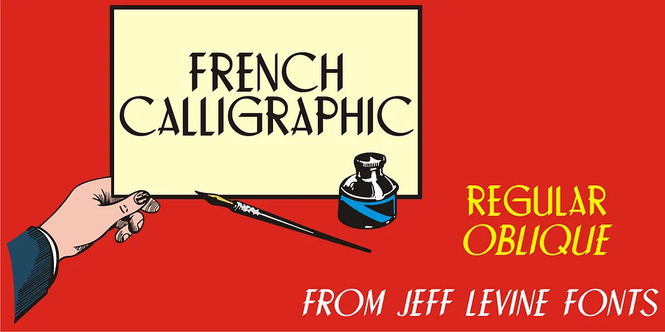 FRENCH CALLIGRAPHIC JNL by Jeff Levine Fonts — Display Font
