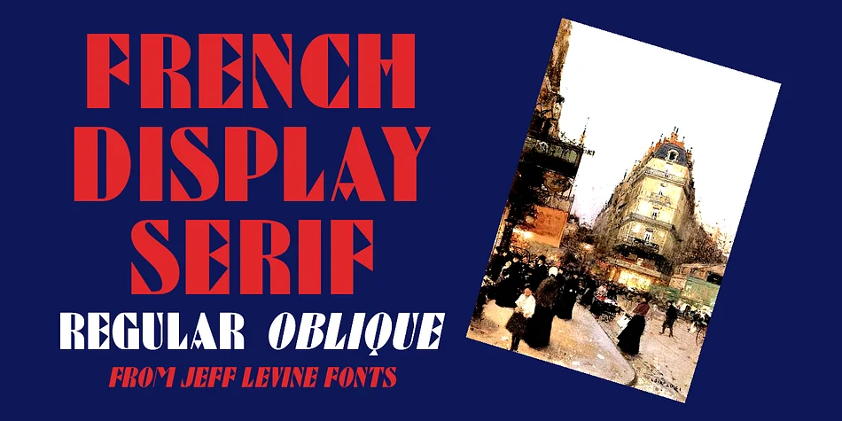 French Display Sans JNL by Jeff Levine Fonts — Decorative Font
