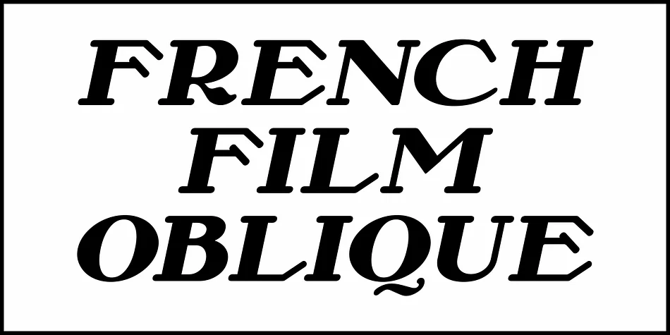 FRENCH FILM JNL by Jeff Levine Fonts — Decorative Font — thumbnail 4