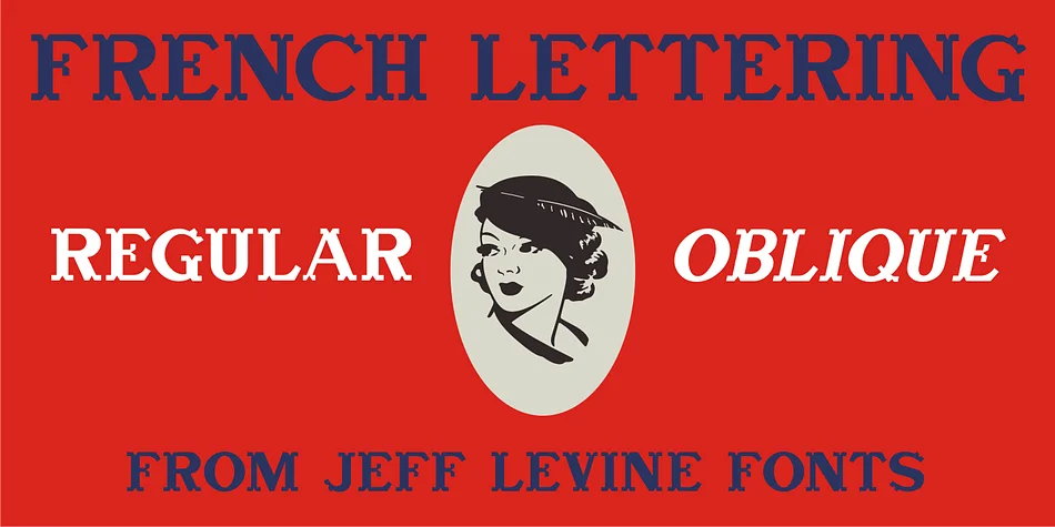 FRENCH LETTERING JNL by Jeff Levine Fonts — Display Font