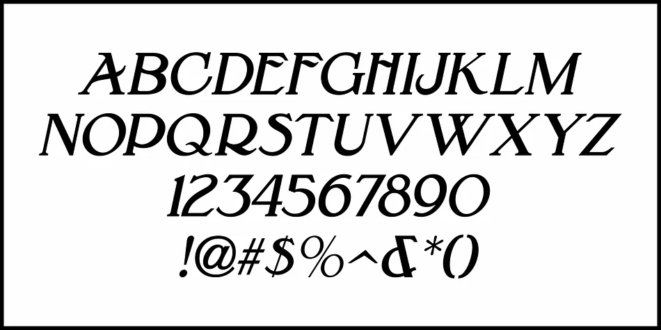 FRENCH NOUVEAU JNL by Jeff Levine Fonts — Decorative Font — thumbnail 5