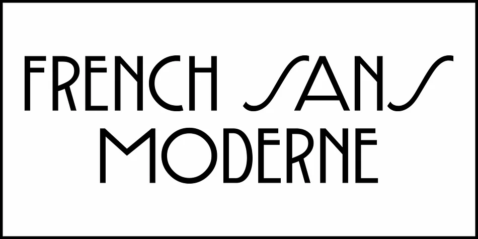 French Sans Moderne JNL by Jeff Levine Fonts — Decorative Font — thumbnail 2