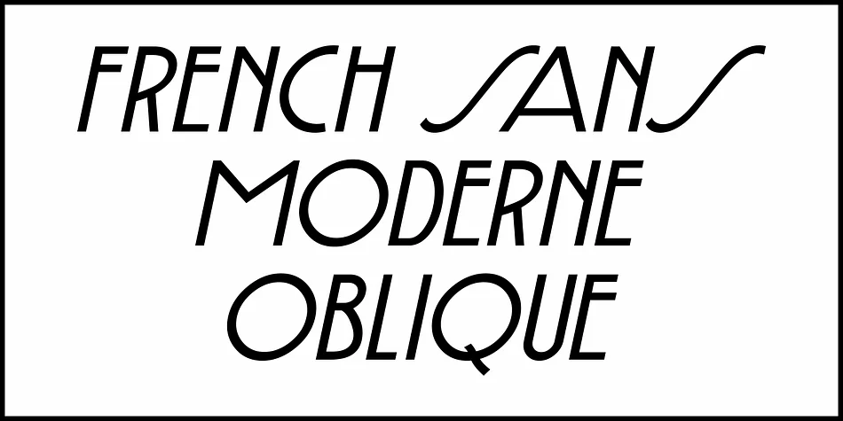 French Sans Moderne JNL by Jeff Levine Fonts — Decorative Font — thumbnail 4