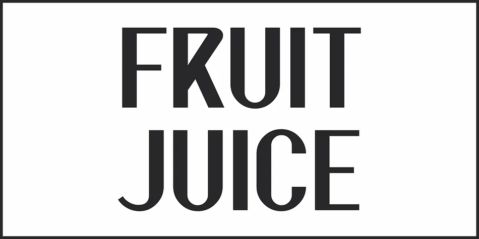FRUIT JUICE JNL by Jeff Levine Fonts — Decorative Font — thumbnail 2