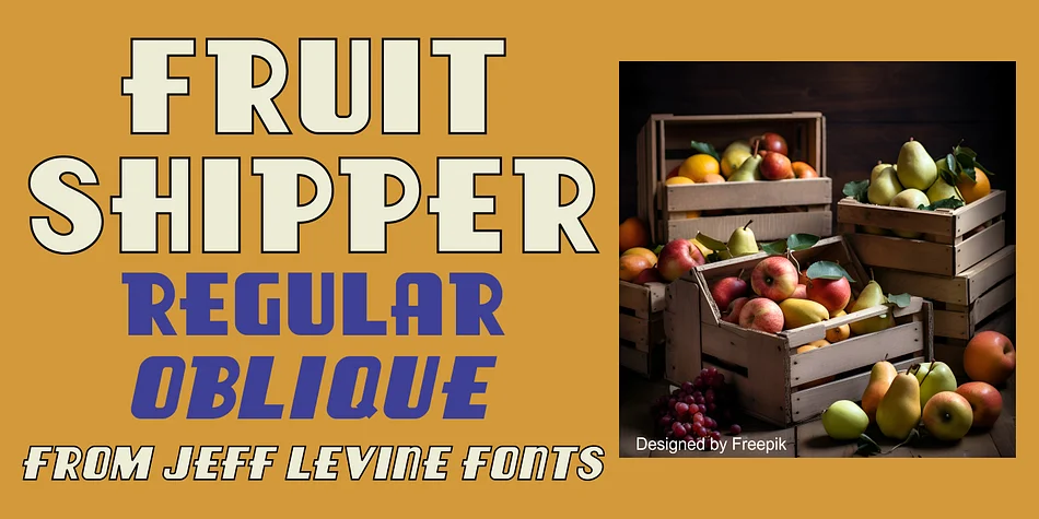 Fruit Shipper JNL by Jeff Levine Fonts — Decorative Font