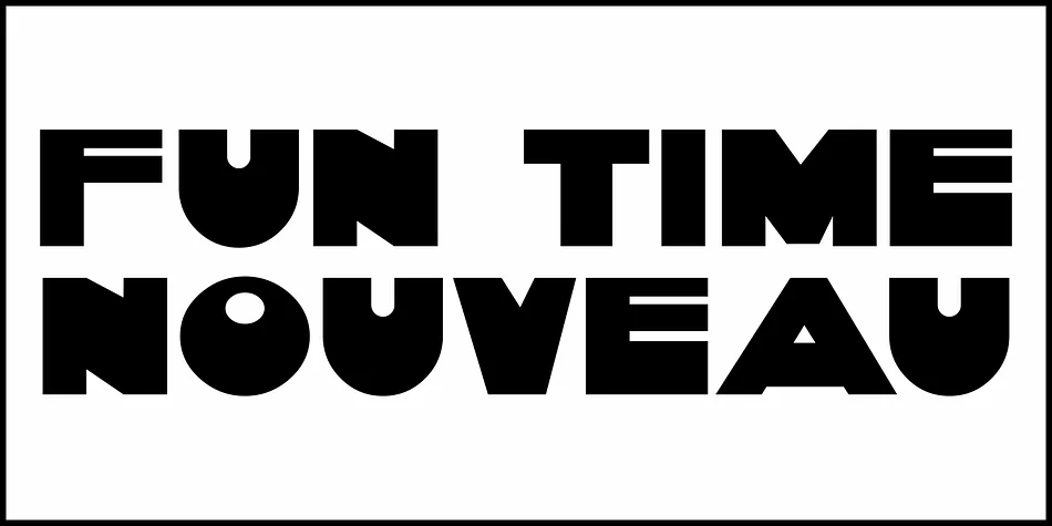 FUN TIME NOUVEAU JNL by Jeff Levine Fonts — Decorative Font — thumbnail 2